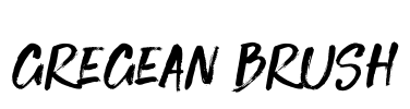 Gregean Brush Font Image