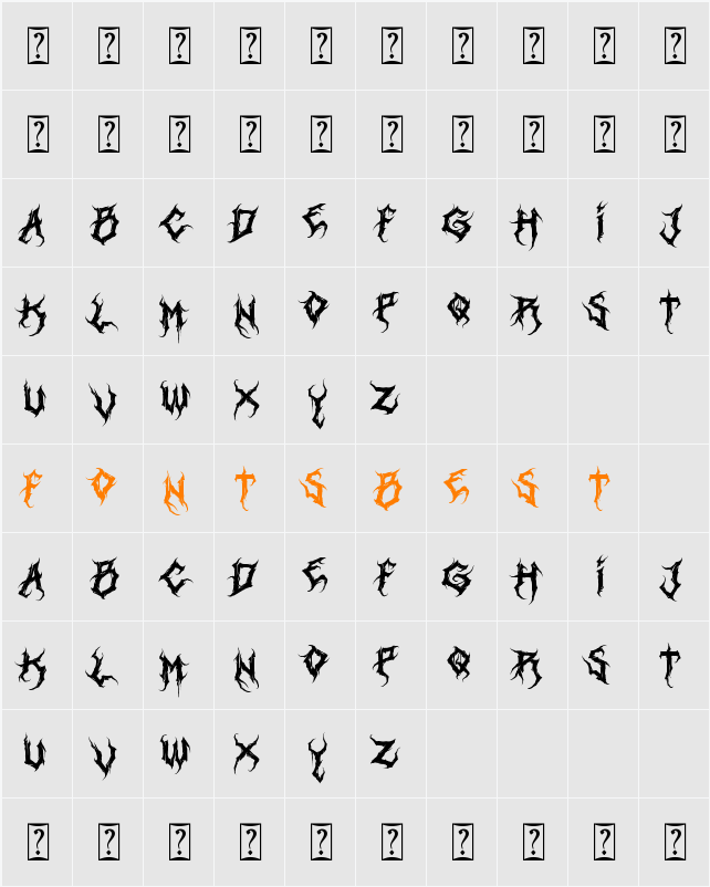 Heartless Character Map
