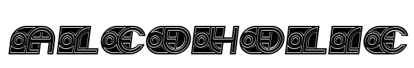 Alcoholic Font Image