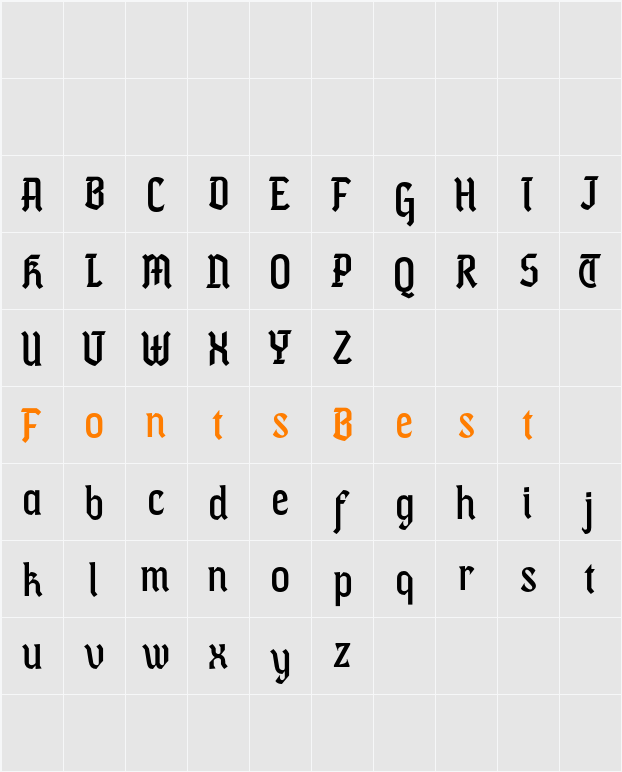 CS Algert Demo Character Map