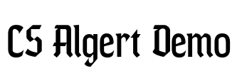CS Algert Demo