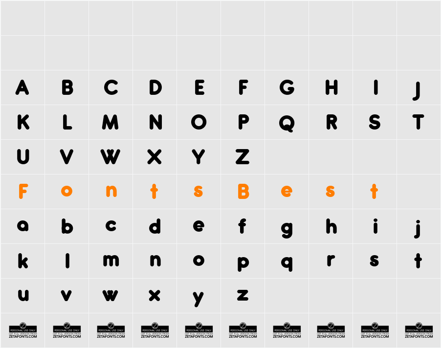 Antipasto Pro Extrabold Character Map