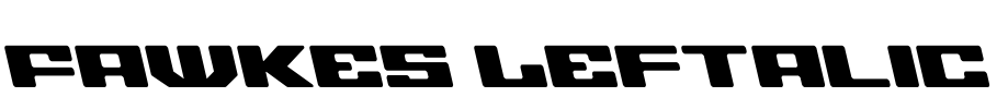 Fawkes Leftalic Font Image