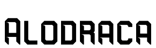 Alodraca Font Image