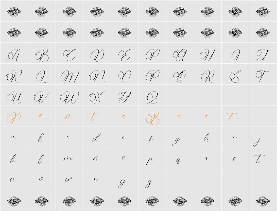 Belati Sophia DEMO VERSION Character Map