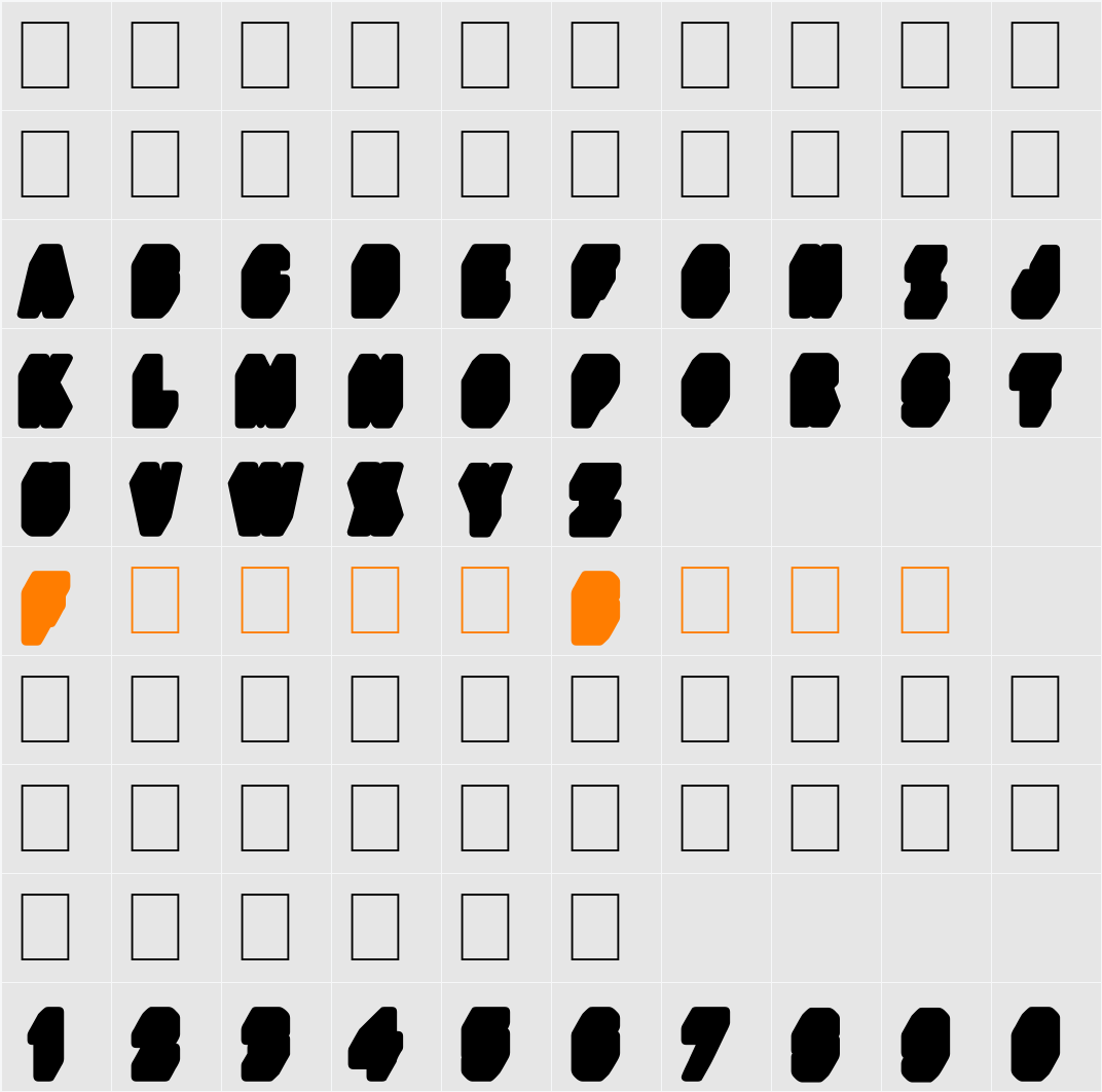 Deep Shadow Under Character Map