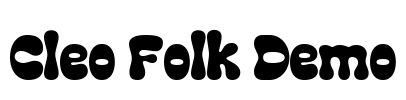 Cleo Folk Demo Font Image