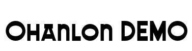 Ohanlon DEMO Font Image