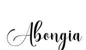 Abongia Font Image