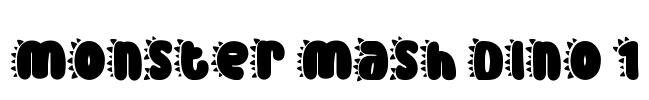 Monster Mash Dino 1 Font Image