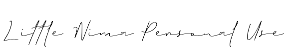 Little Nima Personal Use Font Image