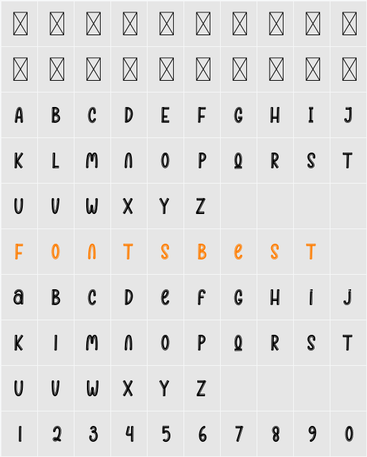 The Flights Character Map