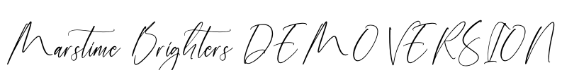Marstime Brighters DEMO VERSION Font Image