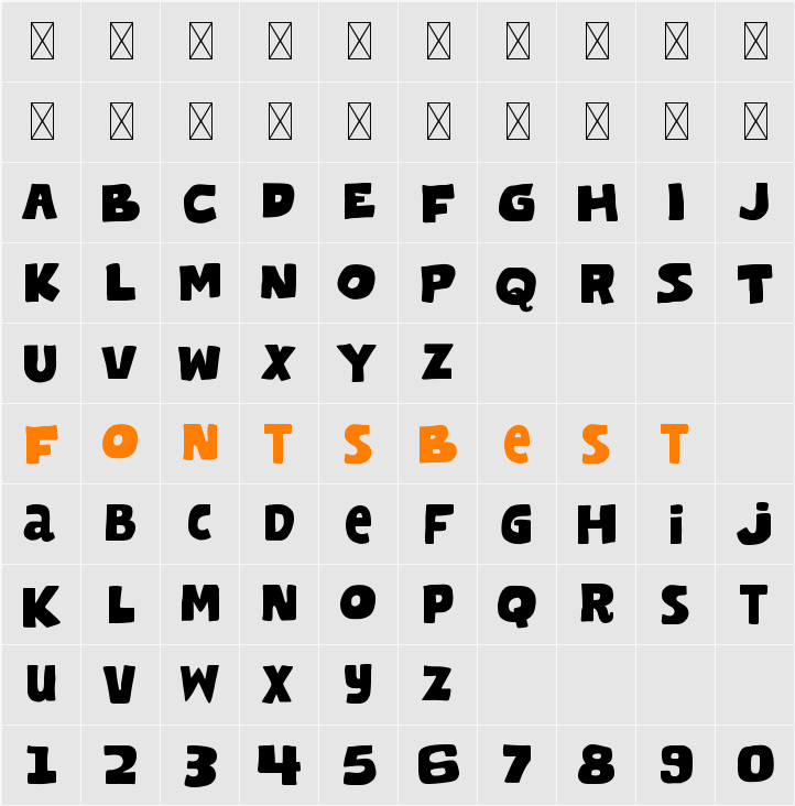 Friem Character Map