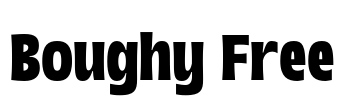 Boughy Free Font Image