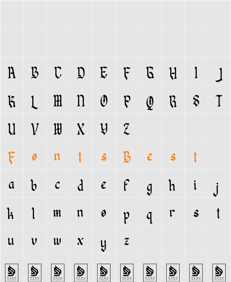 Zoldisx Character Map