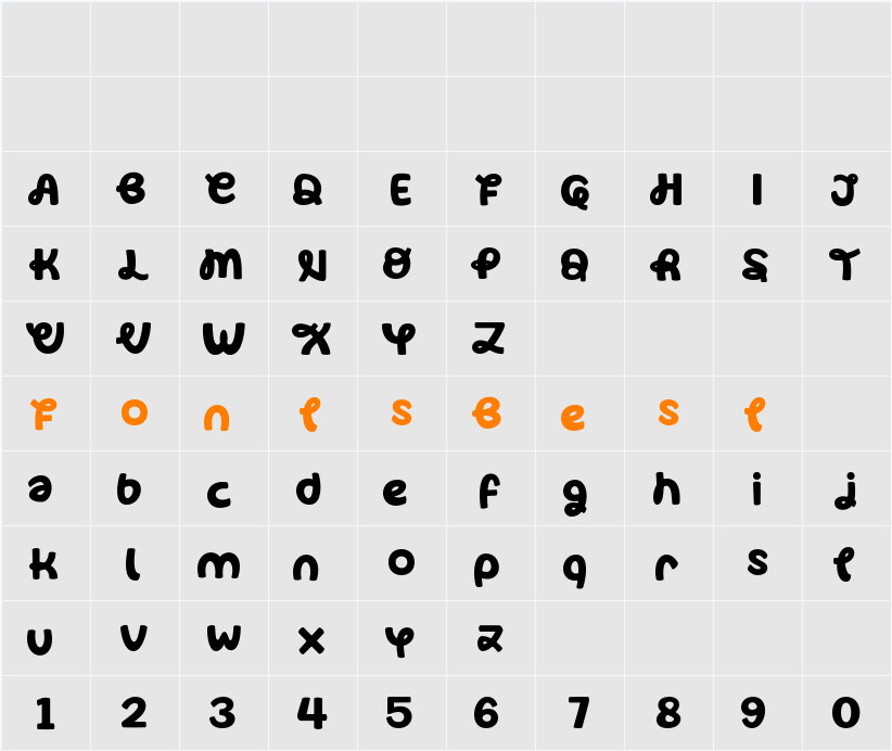 Bye Man FREE Character Map