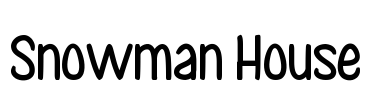 Snowman House Font Image