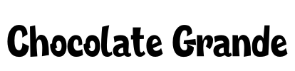 Chocolate Grande Font Image