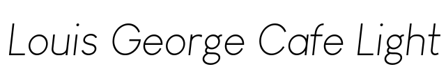 Louis George Cafe Light Font Image