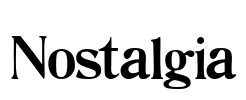 Nostalgia Font Image