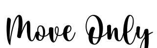 Move Only Font Image
