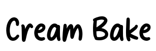 Cream Bake Font Image