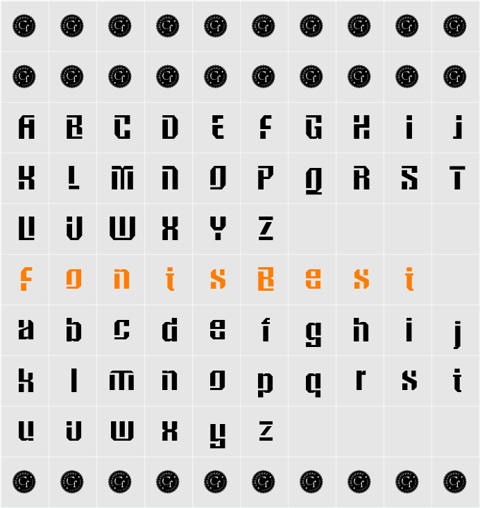 CF Bogswa SemBd Character Map