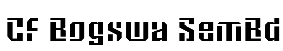 CF Bogswa SemBd Font Image