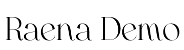 Raena Demo Font Image