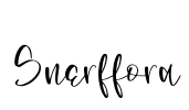 Snerffora Font Image