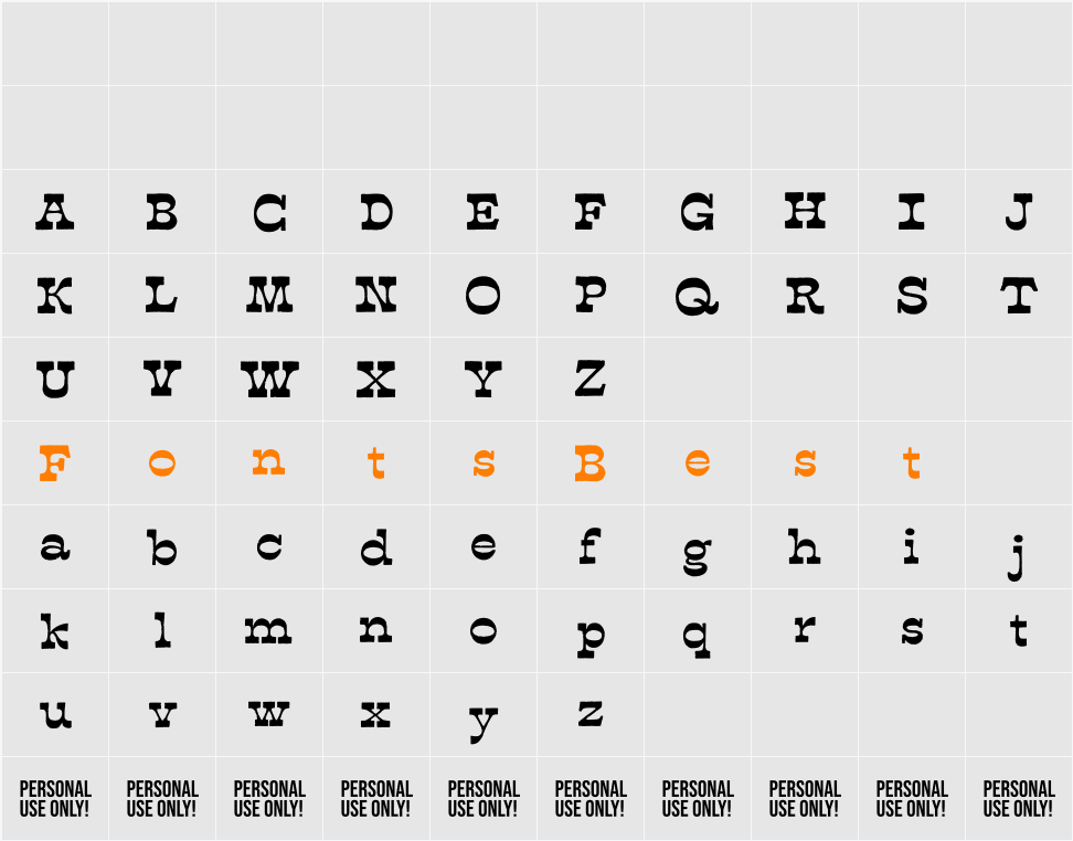 Funky Beats Character Map
