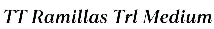 TT Ramillas Trl Medium Font Image