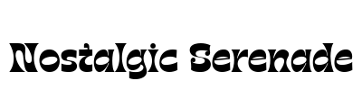 Nostalgic Serenade Font Image