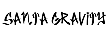 Santa Gravity Font Image