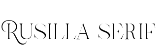 Rusilla serif Font Image