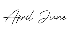 April June Font Image