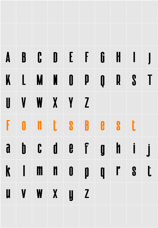 Galfego Free Character Map