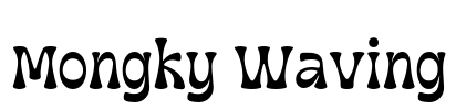 Mongky Waving Font Image