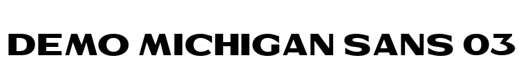 Demo Michigan Sans 03 Font Image