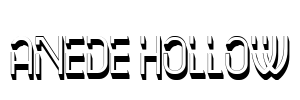 Anede Hollow Font Image