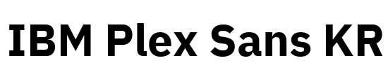 IBM Plex Sans KR Font Image
