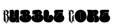 Bubble Core Font Image