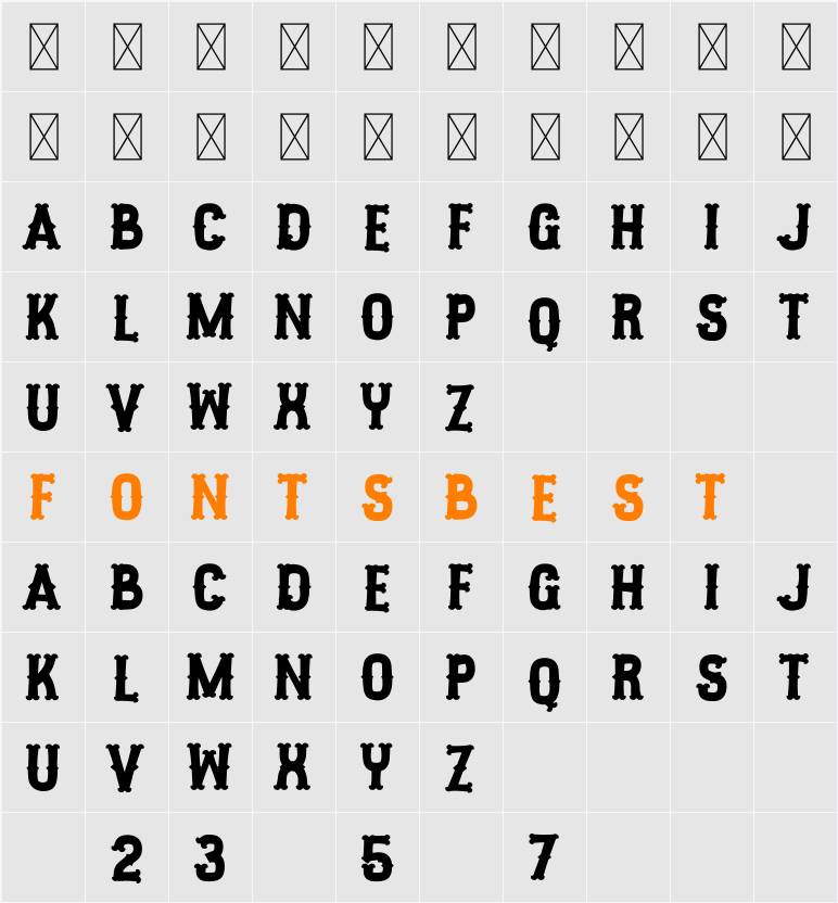 Barbarosa Character Map