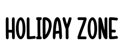 HOLIDAY ZONE Font Image