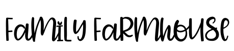 Family Farmhouse Font Image
