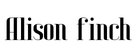 Alison finch Font Image