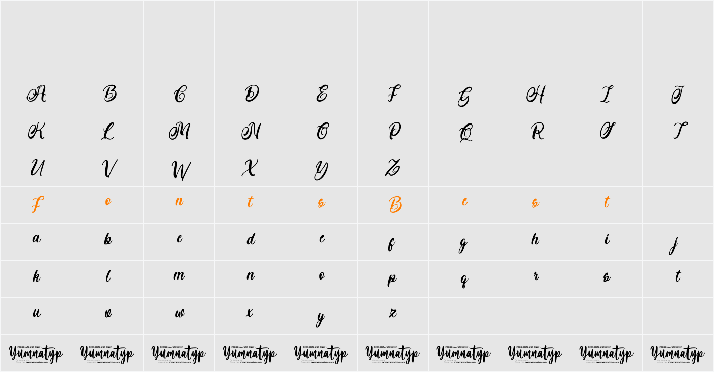 Organic Salt Personal Use Character Map