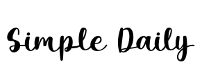 Simple Daily Font Image