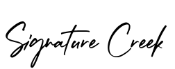 Signature Creek Font Image